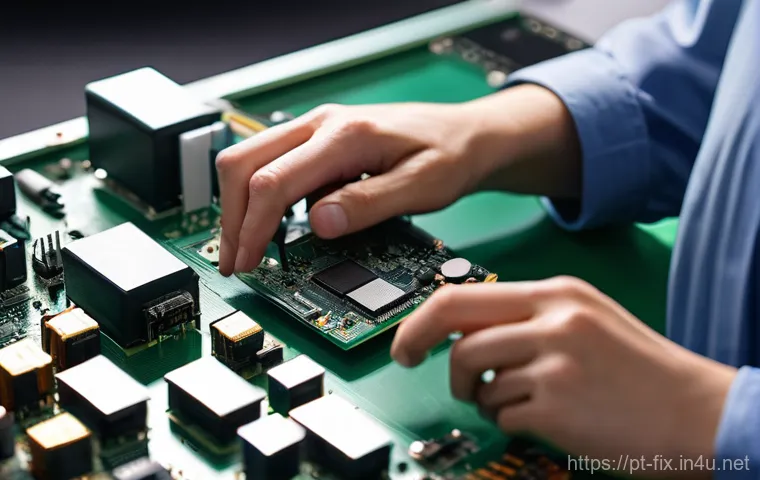 PC 전원 버튼이 작동하지 않을 때 대처법 - **Prompt 2: Inside the PC - Inspecting the Power Supply and RAM**
A close-up shot inside an open... PC 전원 버튼이 작동하지 않을 때 대처법 - **Prompt 2: Inside the PC - Inspecting the Power Supply and RAM**
A close-up shot inside an open...