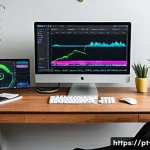 RAM 용량 부족으로 인한 오류 해결 - A modern home office setup showing a mid-30s Brazilian professional using a sleek desktop computer w...